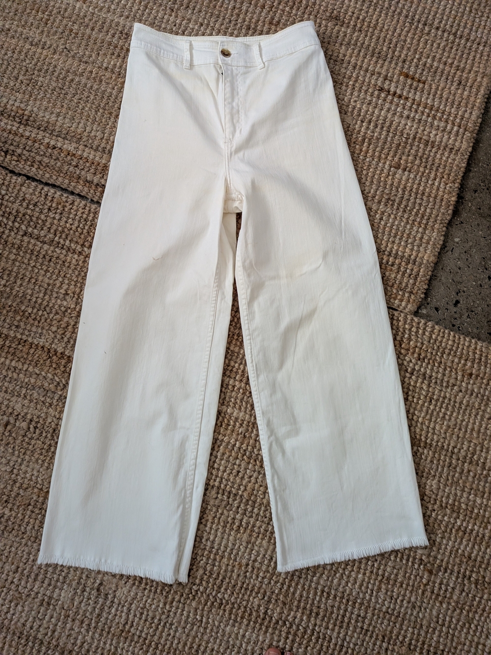 White Wide Leg Pants
